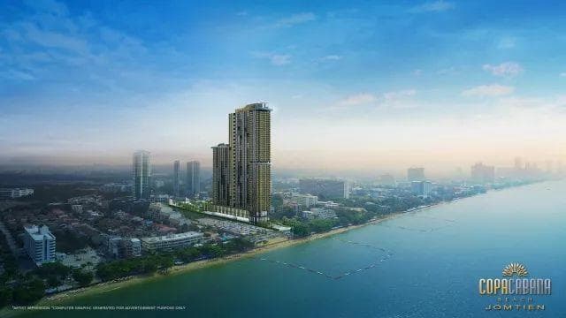 芭提雅地标第一高楼 | 科帕卡巴纳 Copacabana Beach Jomtien 正海景酒店式公寓