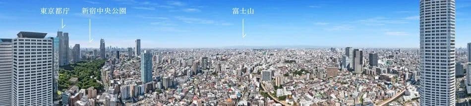 仅一套 | 日本东京核心新宿区高级塔楼 PARK TOWER 西新宿