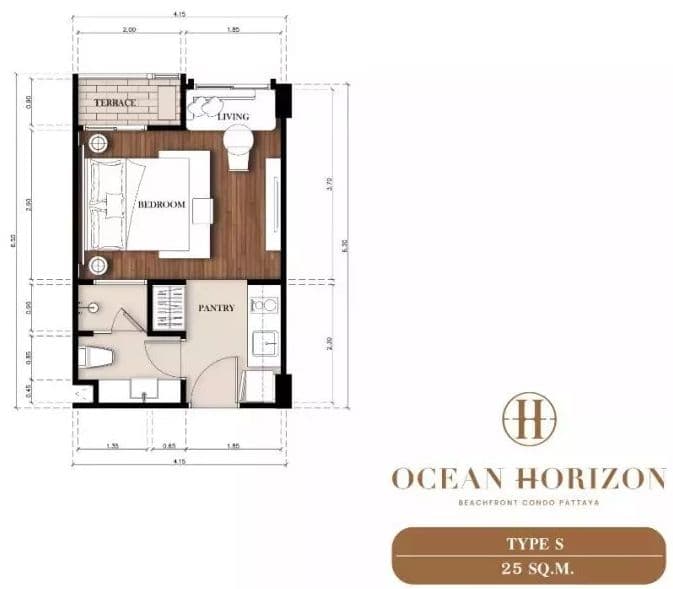 私家海滩!拎包入住!芭提雅海洋地平线公寓 Ocean Horizon Beachfront