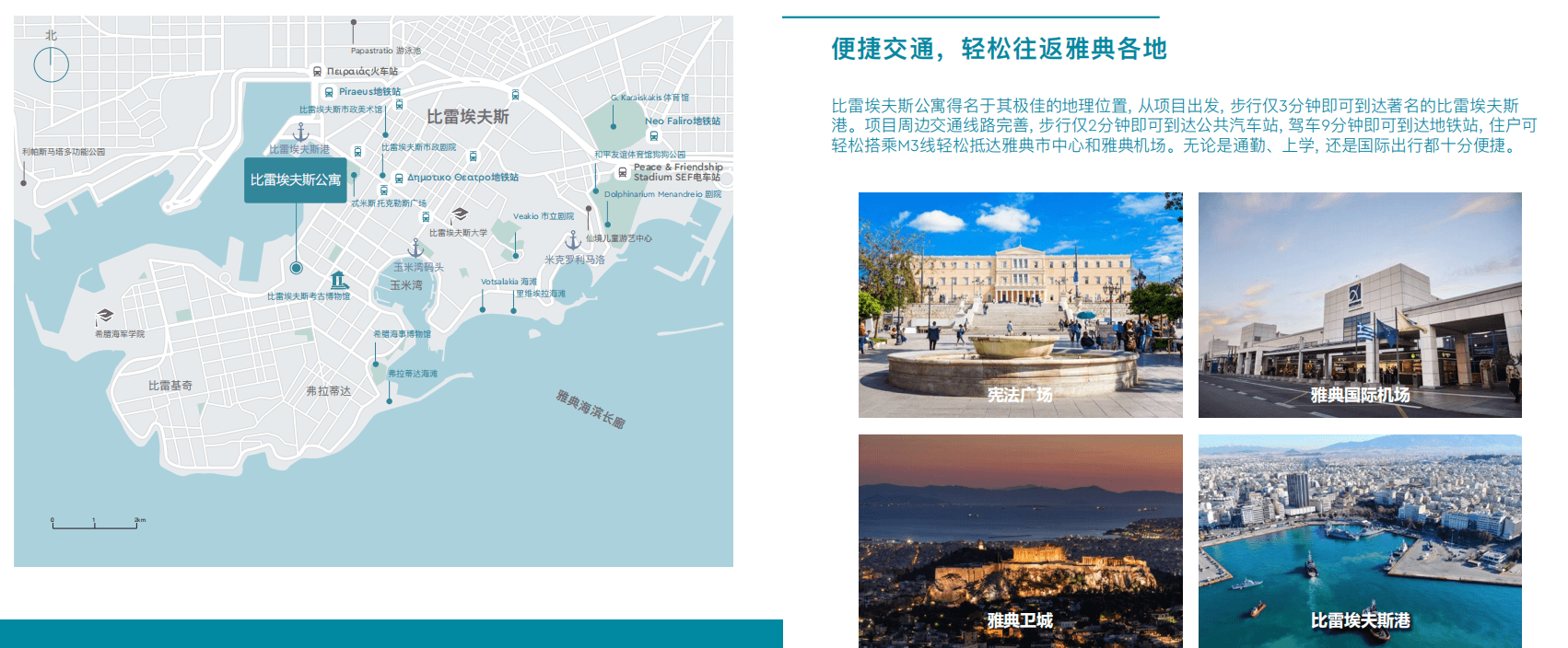 希腊 | 比雷埃夫斯公寓 两居一卫带阳台 97平米