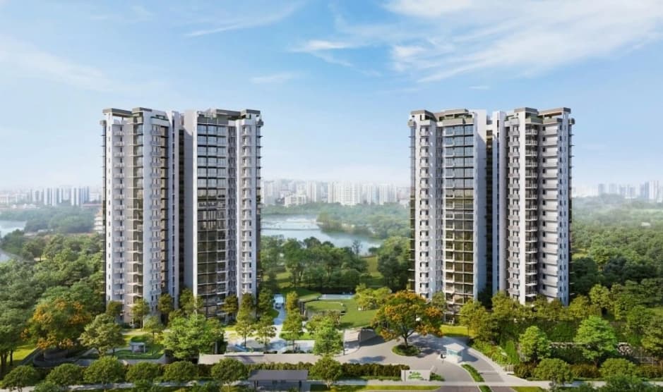 新加坡房产 | 新CBD裕廊湖边高层湖景公寓 The Lake Garden Residences 嘉湖庭
