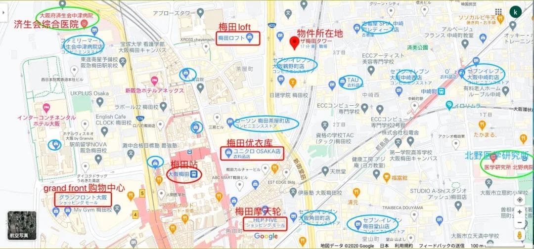 日本大阪梅田CBD塔楼公寓 2LDK 75.67平米