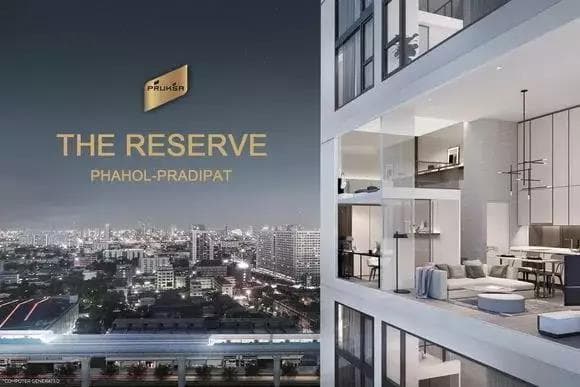 泰国曼谷公寓 瑞泽公馆 The Reserve Phahol-Pradipat 20层 复式 33.85平米