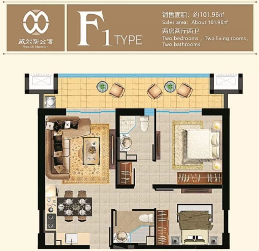柬埔寨金边洞里萨河东岸第一高公寓丨威尔斯公馆 Wealth Mansion