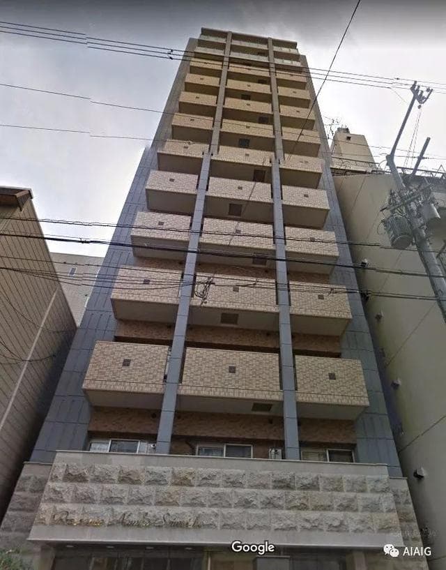 日本大阪核心区地铁旁公寓 プレサンス難波幸町 13层 1居 21.45平米