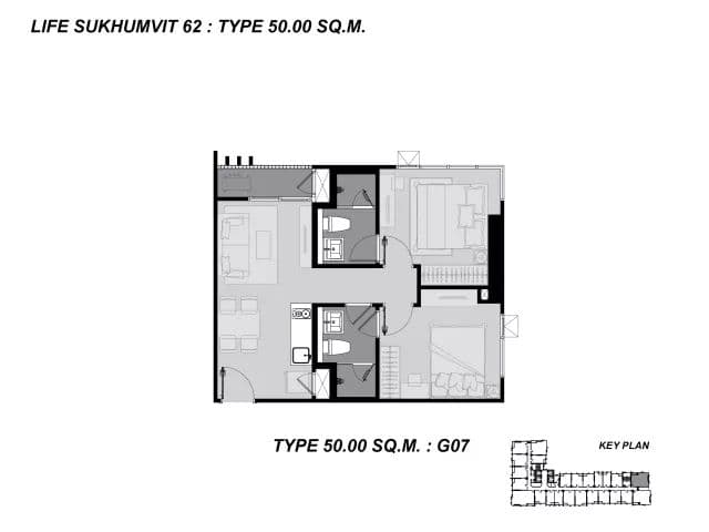 曼谷轻轨旁高层低密度公寓|Life Sukhumvit 62