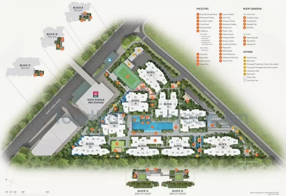 新加坡第十区核心位置临铁公寓 Fourth Avenue Residences 富雅轩