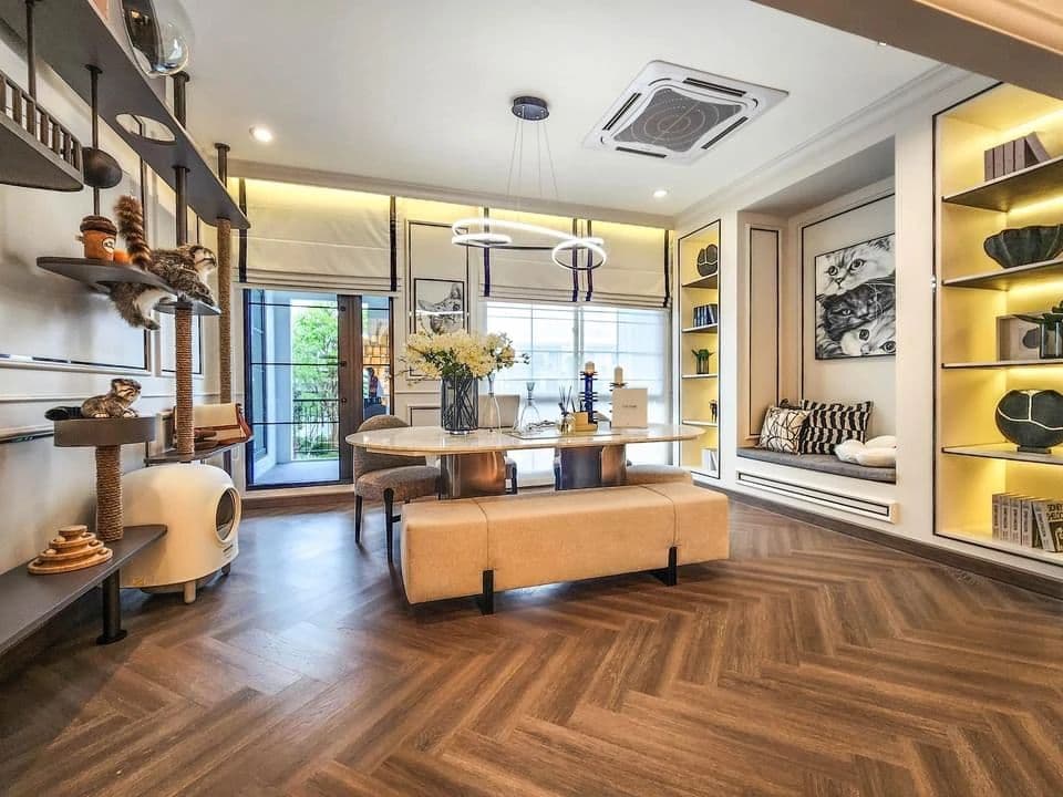 曼谷别墅 | 仅9席可售!奢华现房泳池别墅 The Palm Watcharapol 铂曼府1号