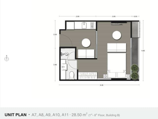曼谷EKKAMAI北欧简约风公寓|Noble Ambience Sukhumvit 42
