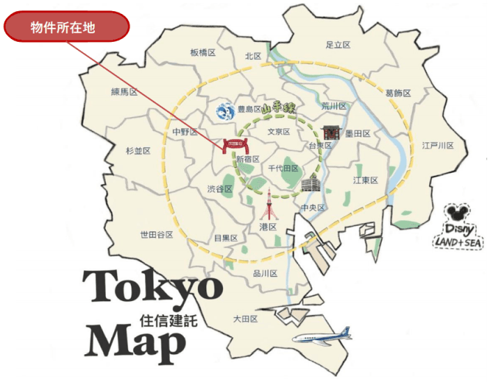 日本东京新宿区北新宿独栋投资项目