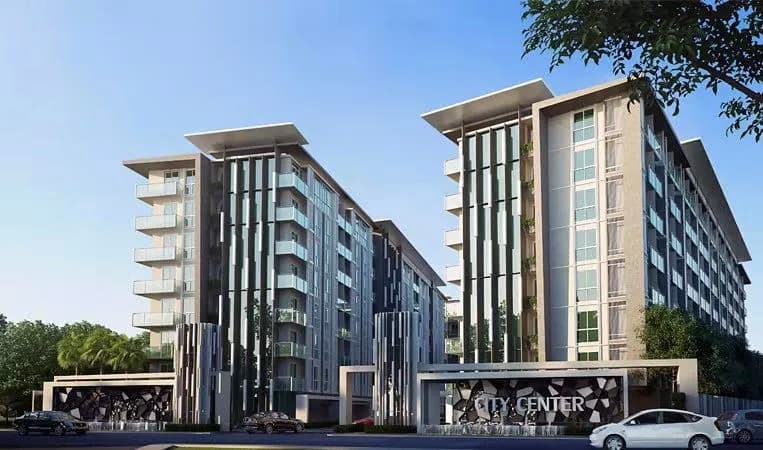 特惠55折现房丨芭提雅市中心网红水系公寓 City Center Residence