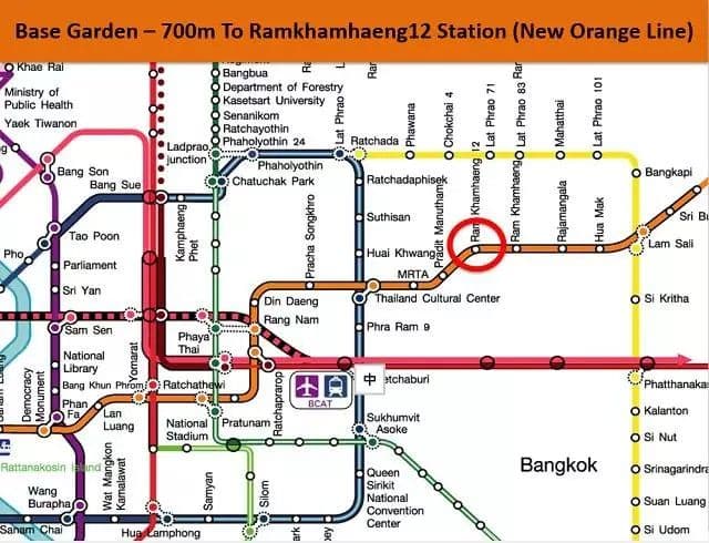泰国曼谷Rama9新CBD公寓 The Base Garden Rama 9 28层 1居 32.5平米