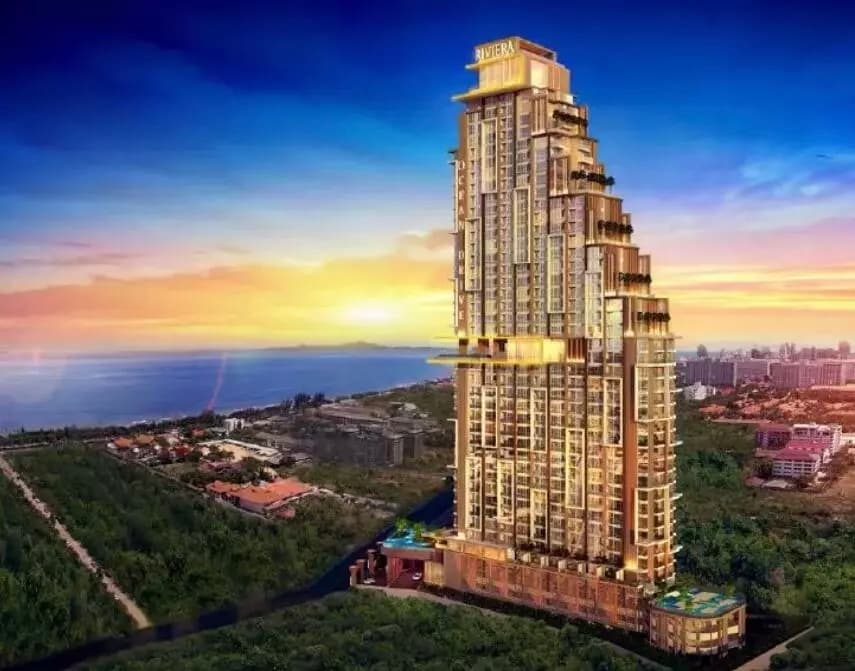 泰国芭提雅公寓 Riviera四期-Oceandrive 17层 1居 30.7平米
