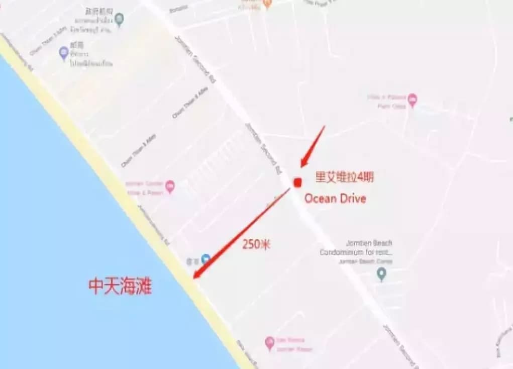 泰国芭提雅公寓 Riviera四期-Oceandrive 17层 1居 30.7平米