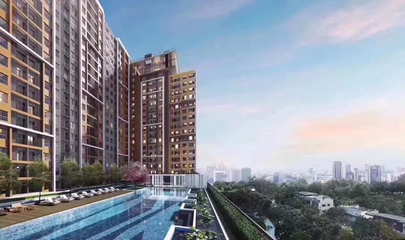 泰国曼谷公寓 Parkland Charan-Pinklao 湄南国际 22层 1居 34.5平米