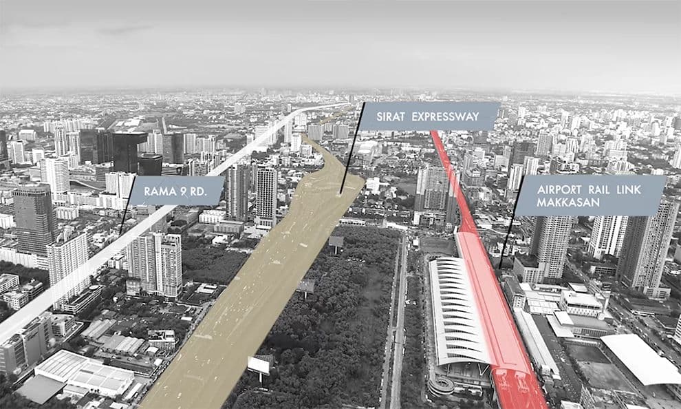 泰国曼谷公寓 Metris Rama9 12层 2居 50.5平米