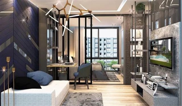 泰国曼谷公寓 The Excel Hideaway Huaykwan-Ratchada 辉煌中央溪谷 1居1卫 28平米