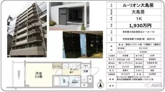 日本东京公寓 ル•リオン大鳥居 20.03平米
