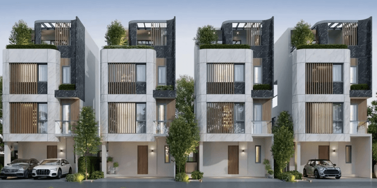 泰国文化中心区89 Residence,MD0267，独栋别墅可作租赁产权 样板间出售