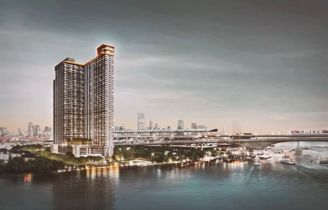 曼谷湄南河临铁高层河景公寓 | 滨河天域The Politan Rive现房