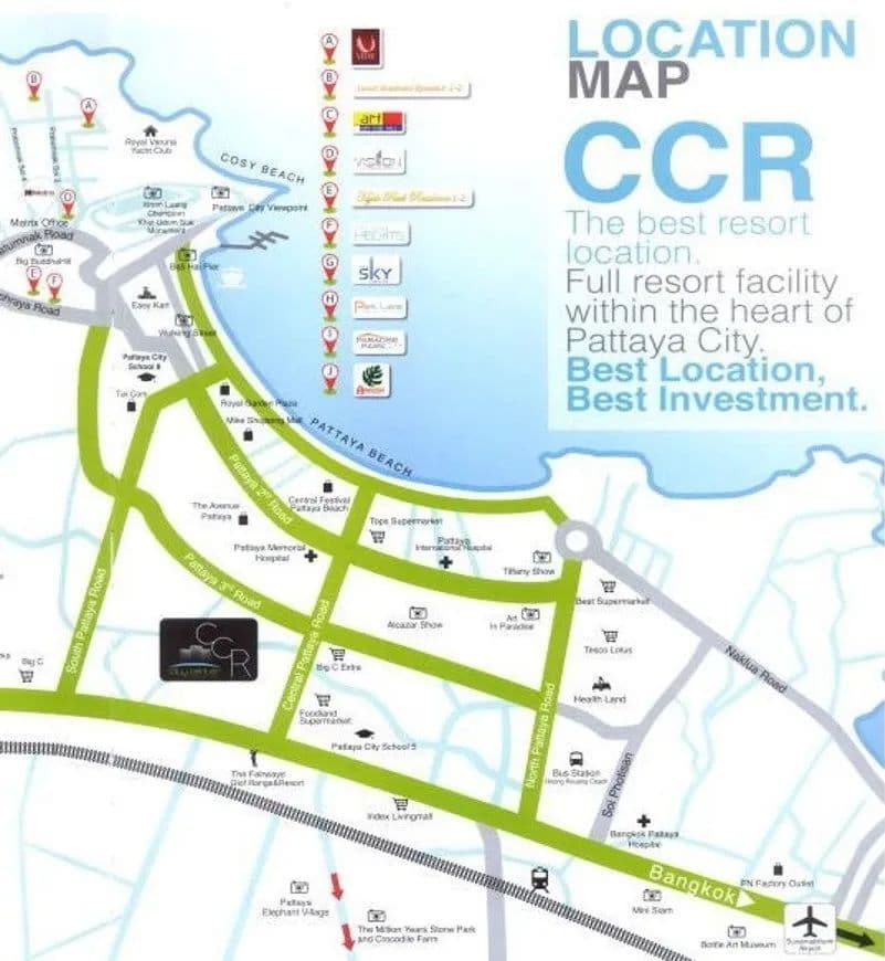 泰国芭提雅市中心高品质现房公寓丨City Center Residence(CCR)
