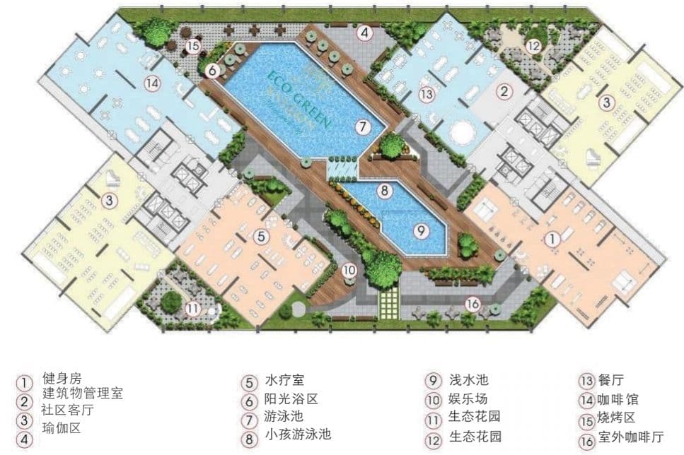 越南胡志明市七区高端公园式复合型住宅|Eco Green Saigo