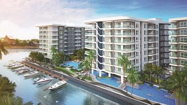 芭提雅鲸鱼码头海河双景海岸公寓|Whale Marina Condo