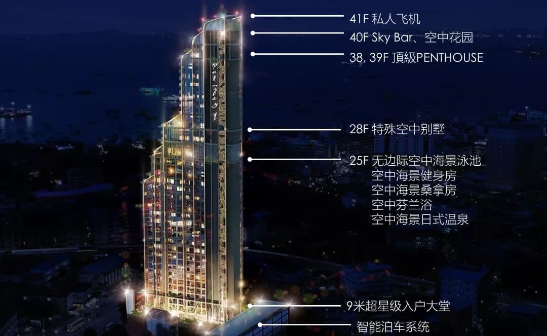 芭提雅核心区海景豪宅棕榈湾壹号 | Palm Bay 1 Pattaya
