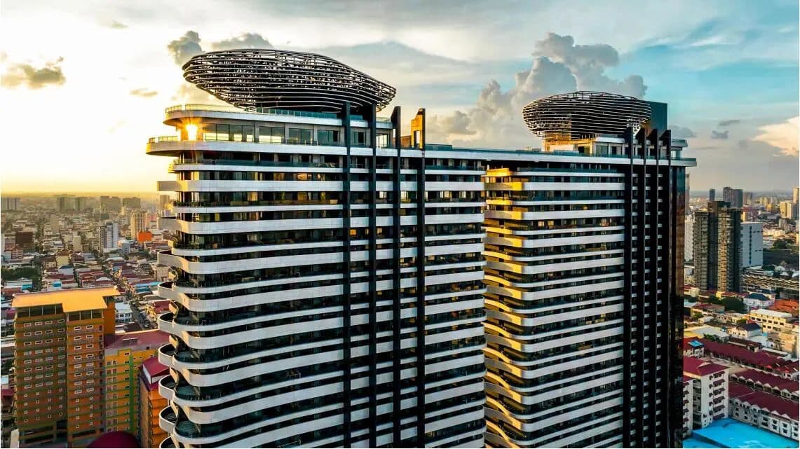 柬埔寨房产 | 金边CBD核心区域唯一拥有五星级酒店公寓 利鑫CEO中心