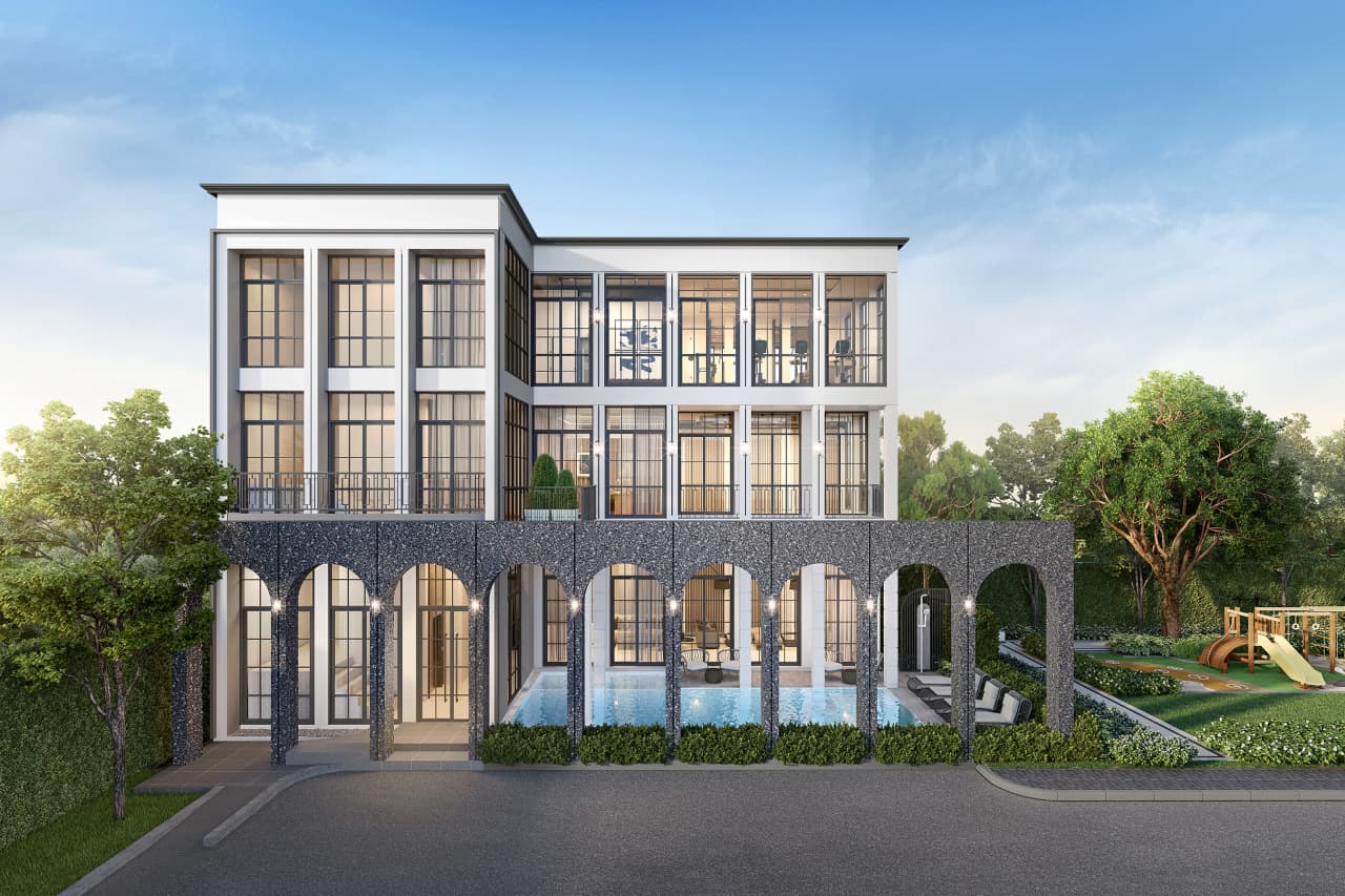 Ready-to-move-in detached villa near ISB American School in Chaengwattana District, Bangkok, Thailand - PINE WELLNESS RESIDENCE PRACHACHUEN
