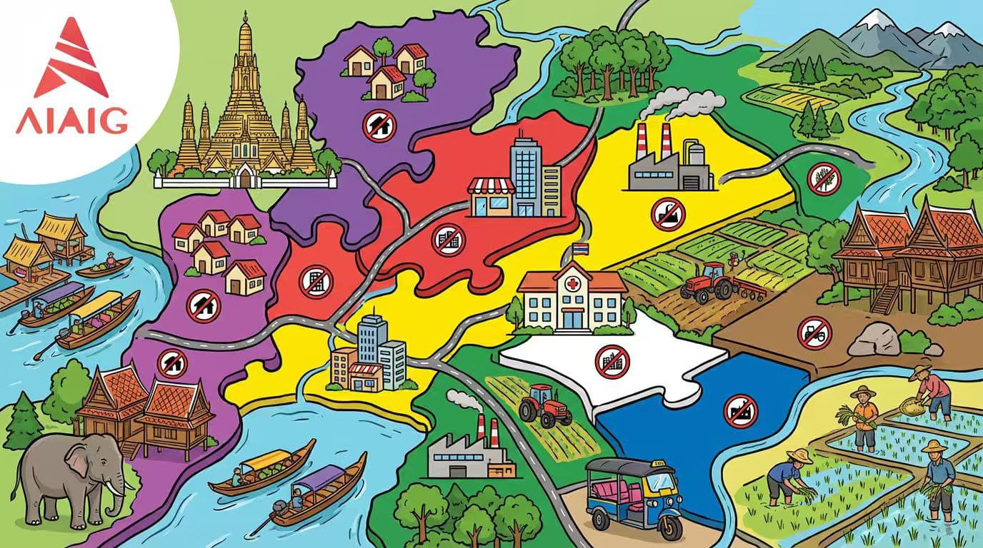 Thailand Land Buying Guide: Understanding Color Zoning (Purple/Red/Yellow/Gre...