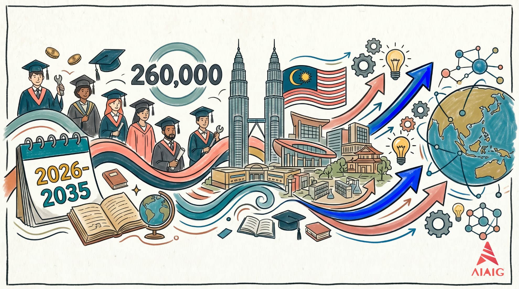 Malaysia Higher Education Blueprint 2026-2035: Targeting 260,000 International Students, Building SEA Education Hub