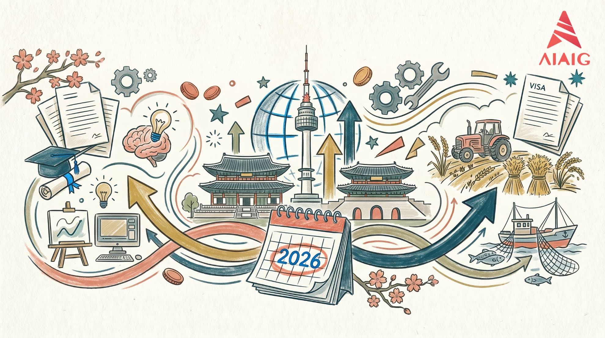 South Korea Immigration Policy 2026: Global Talent Visa Expanded, New Agriculture & Fisheries Worker Visa