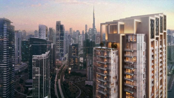 Newly Built One River Point Apartment in Ellington, Dubai, UAE, Conveniently Located by Dubai Canal