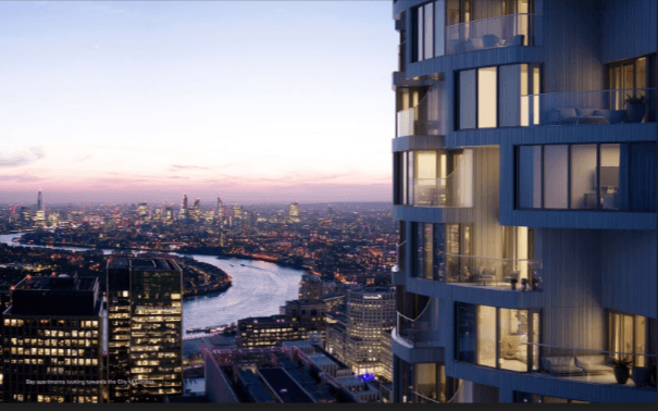 One Park Drive Apartment in Canary Wharf, London, UK, Ready for Occupancy, £1.43 Million