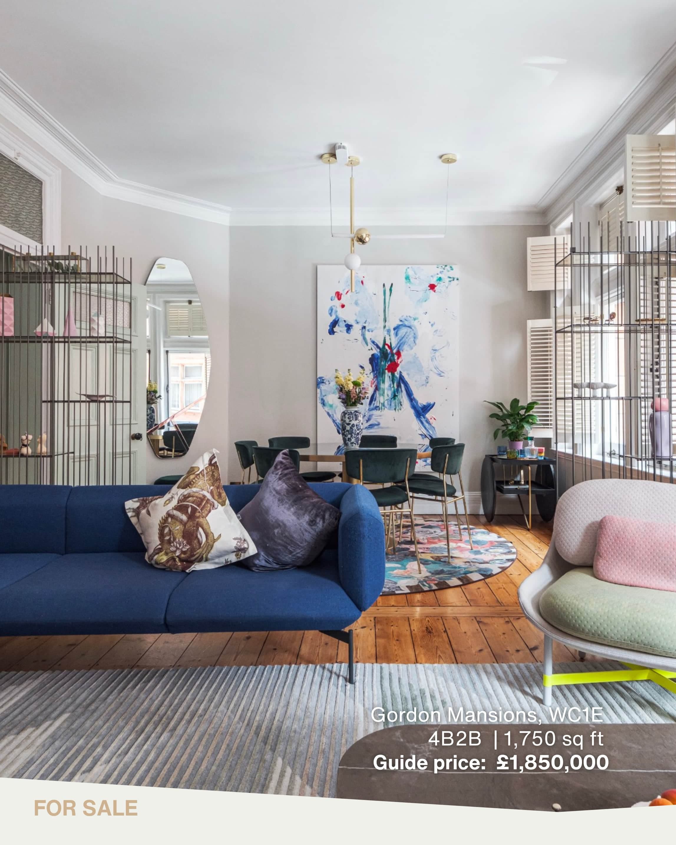 London Fitzrovia, UK|4-Bedroom Apartment|£1,850,000 Zone 1 Art-Inspired Large Flat