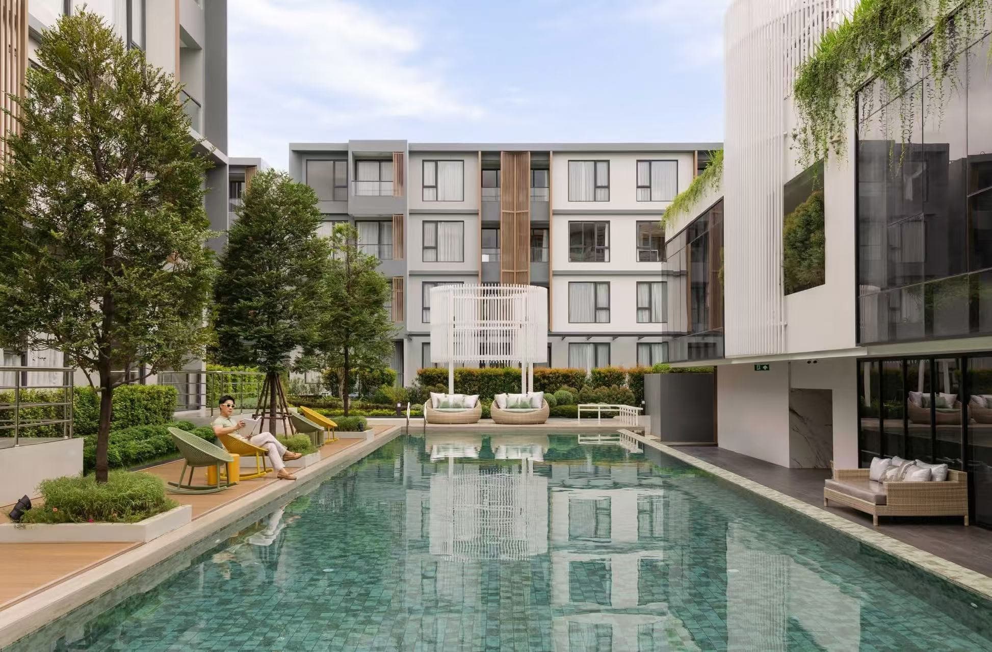 Chamony B3-307, Chiang Mai, Thailand | Apartment | Pool View, Low-Density 4-Story Building, Monthly Rent 1 THB