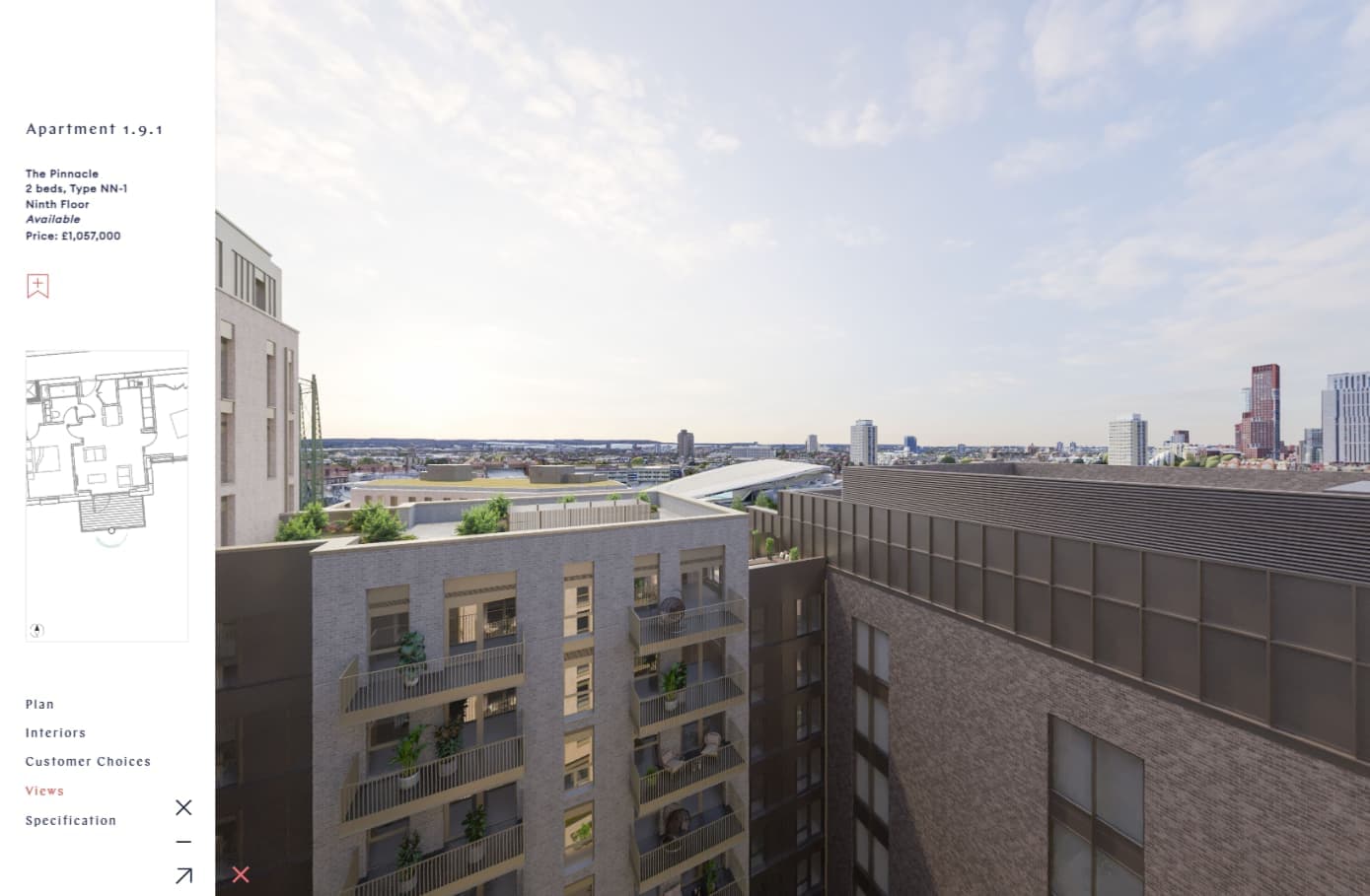 Two-Bedroom Butterfly Layout in Phase 3 of Oval, London | Apartment | £1,057,000 Ready Soon