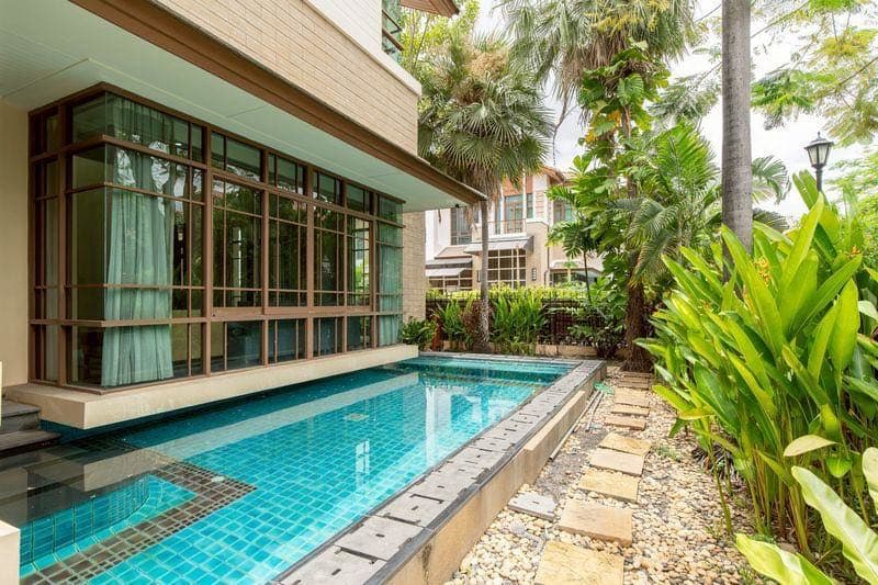 泰国曼谷瓦达纳区|Sansiri Sukhumvit 67独栋别墅|四卧五卫490㎡ 月租255,000泰铢丨UO-2026-07-43