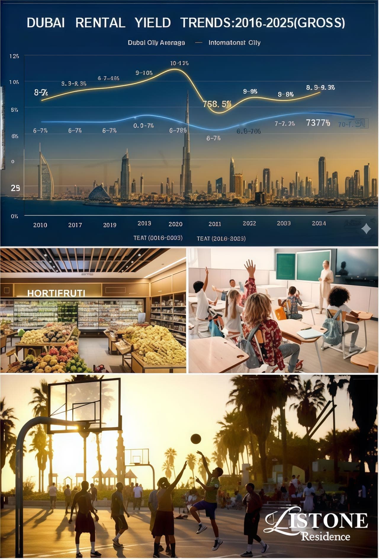 Dubai International City | Listone Residence Apartment | 850m Blue Line Metro Station