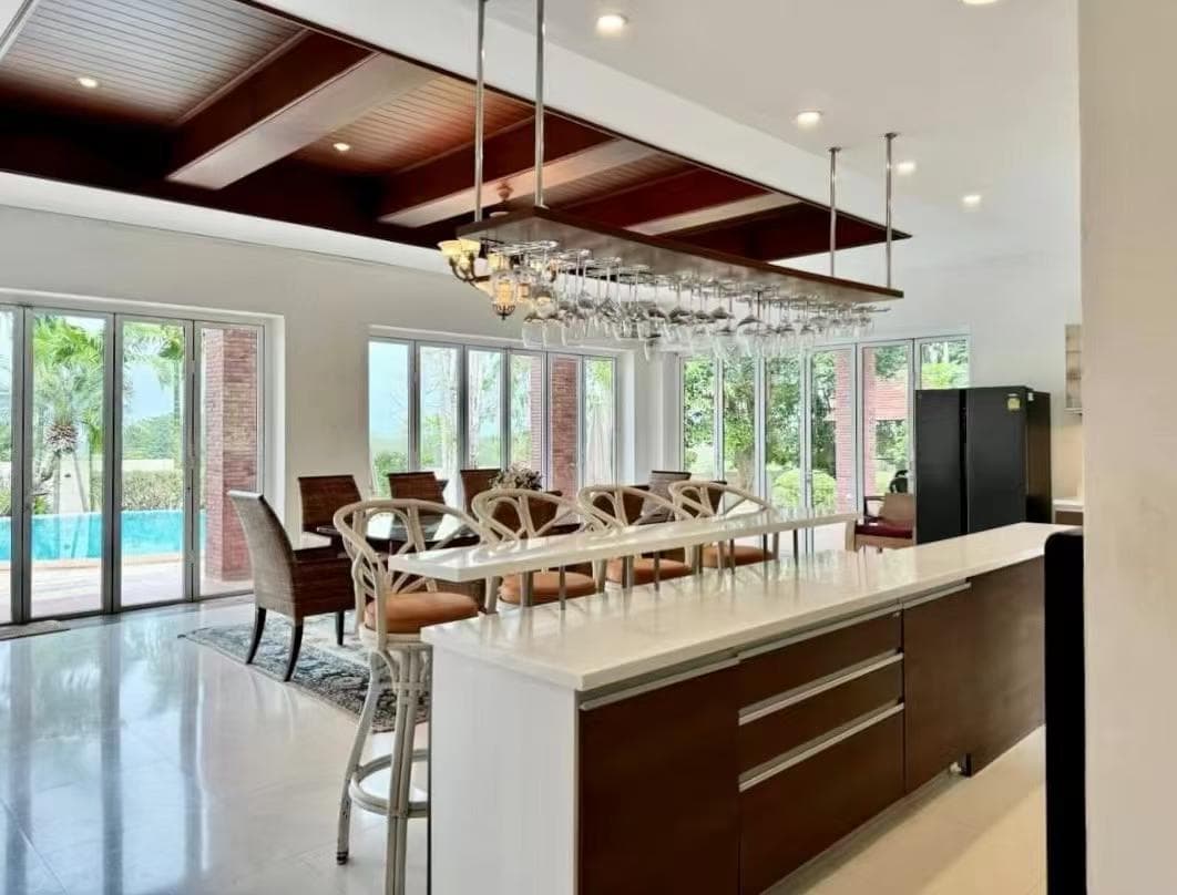 Luxury Detached Villa for Rent in Pattaya, Thailand | 4BR 4BA with Pool, Wine Cellar, Elevator | Monthly Rent 139,000 THB