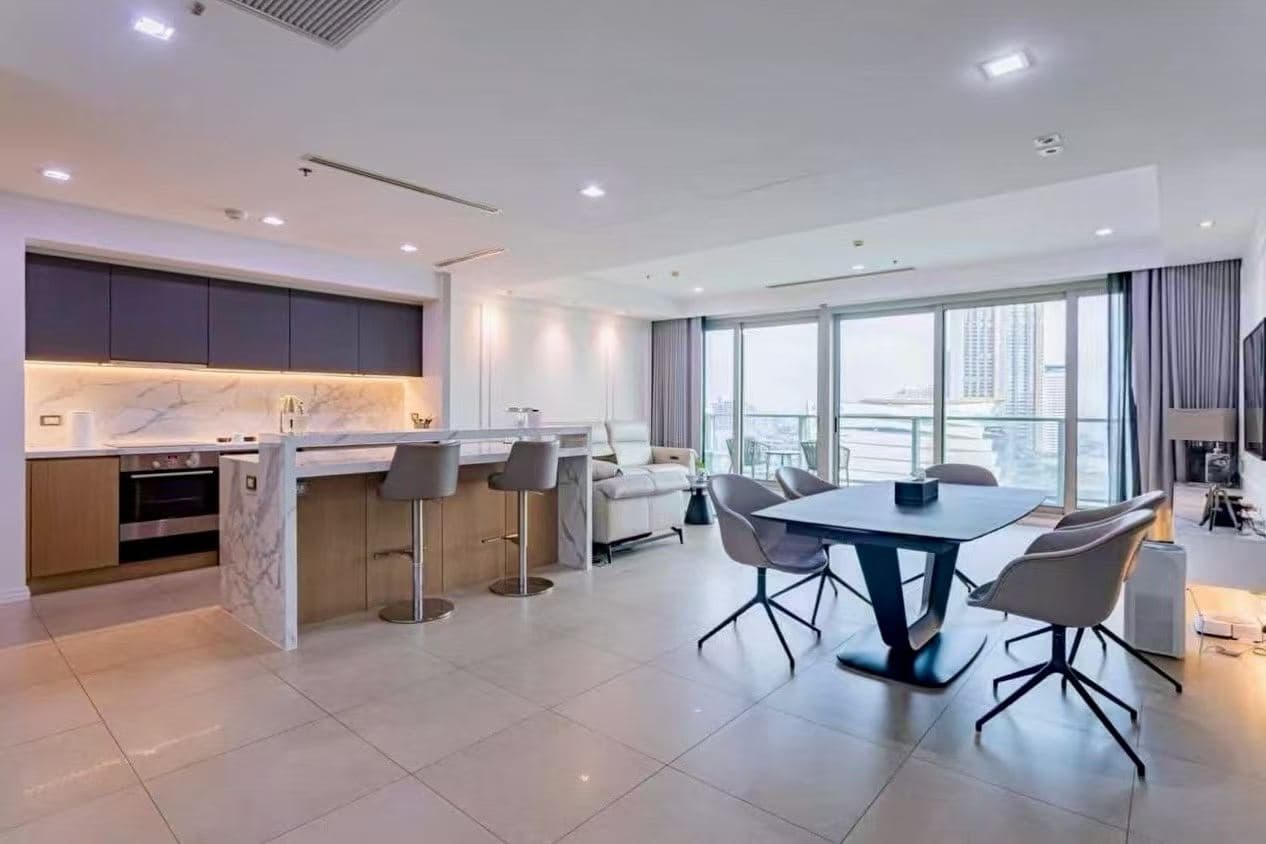 The River Bangkok, Thailand | 2-Bedroom 3-Bathroom Condo for Rent | Chao Phraya River View, 85,000 THB/Month