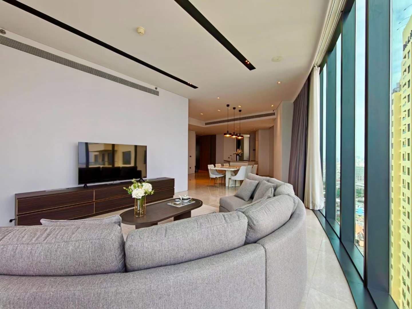 Bangkok Riverside Condo in Thailand | 2 Bedrooms 2 Bathrooms | Monthly Rent 120,000 THB Near BTS
