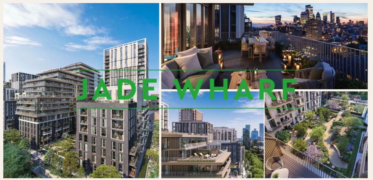 London Dock - Jade Wharf Plot 1280 小户型 西向大露台一房户型推荐