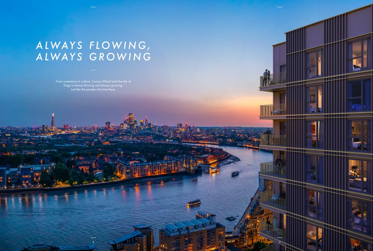 英国伦敦金丝雀码头Canary Wharf Bellamy公寓2房2卫新房在建