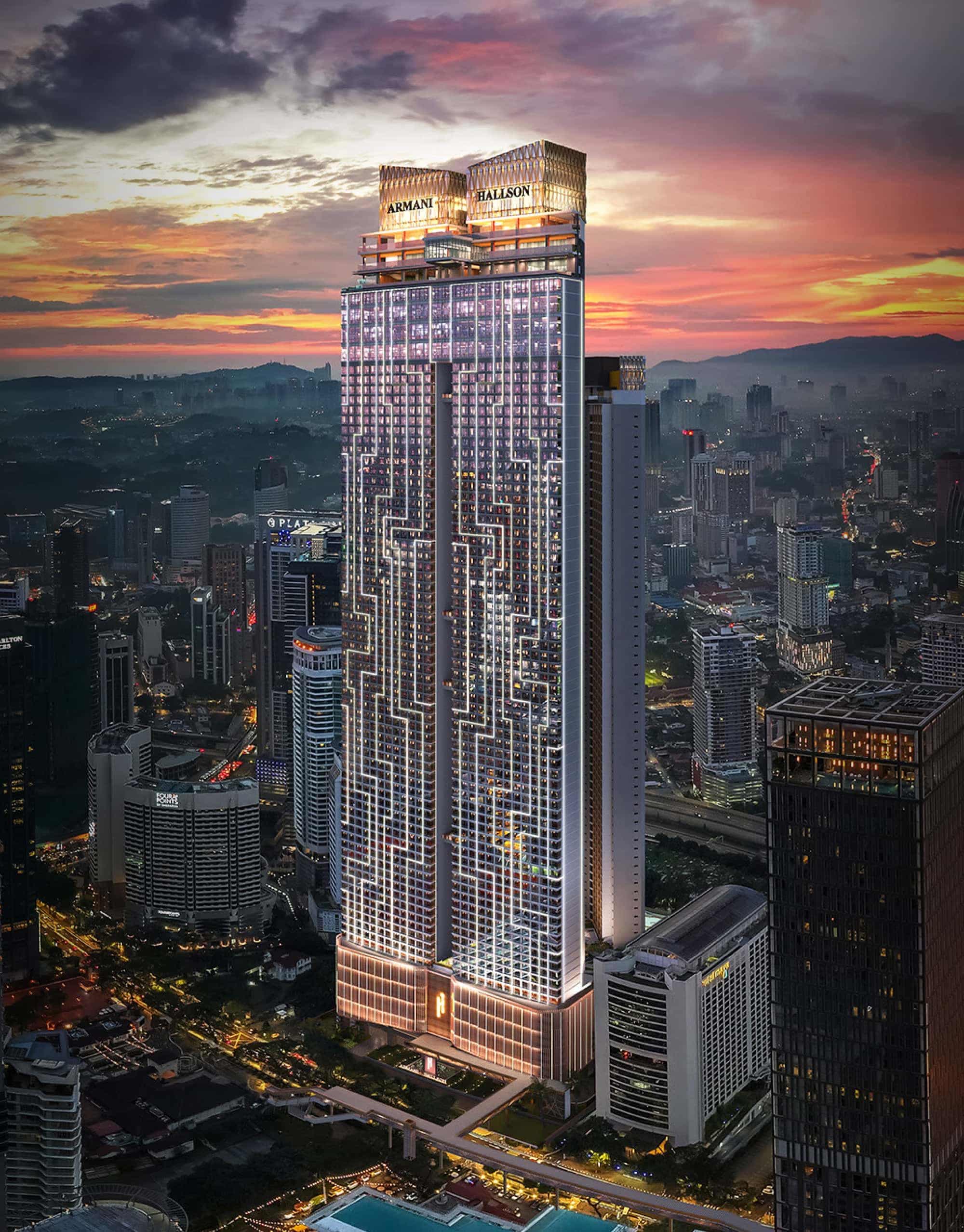 Armani Hallson(阿玛尼·浩鑫)KLCC核心地段 · 专属天桥直连双子塔 · 城市奢居典范