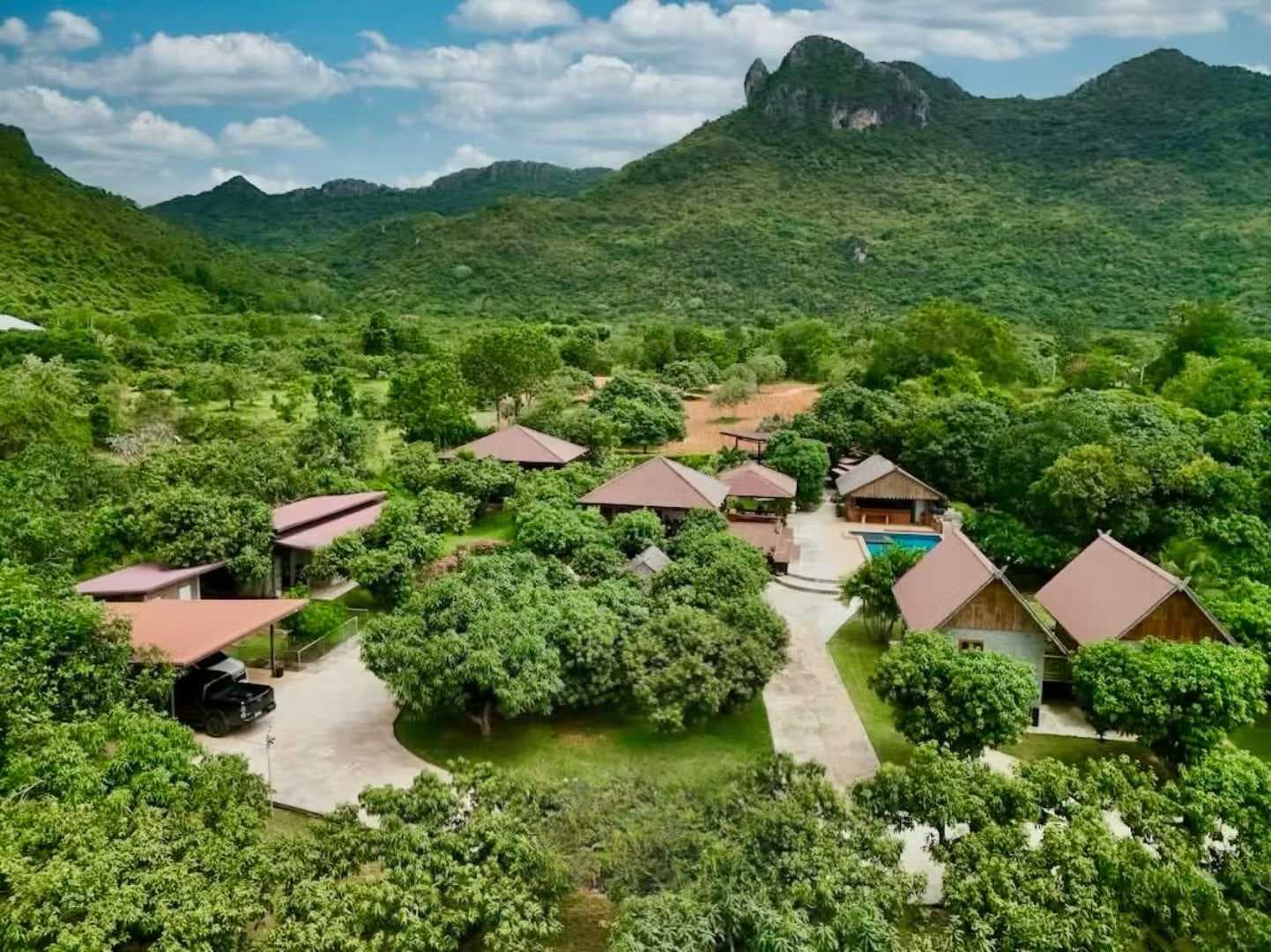 Thailand Bangkok Hua Hin Thai Resort|Detached Villa|4.5 Million RMB 7360 Square Meters with Swimming Pool and Mango Orchard